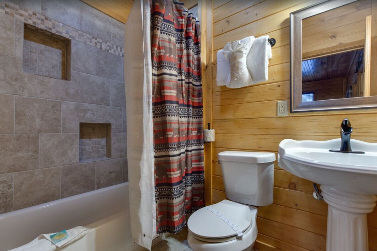 Photo 68 of So many bedrooms! Gatlinburg's best group cabin! Fire pit / hot tub / game room!