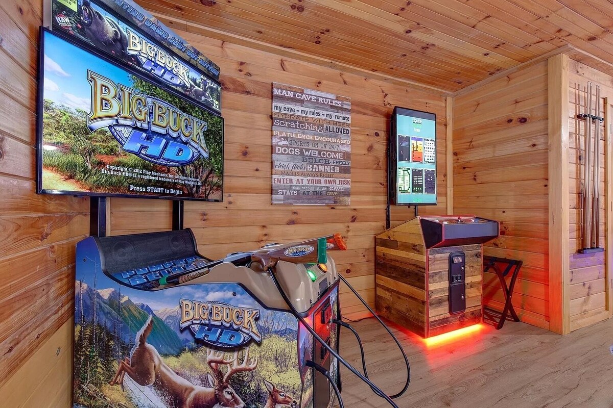 Photo 43 of So many bedrooms! Gatlinburg's best group cabin! Fire pit / hot tub / game room!