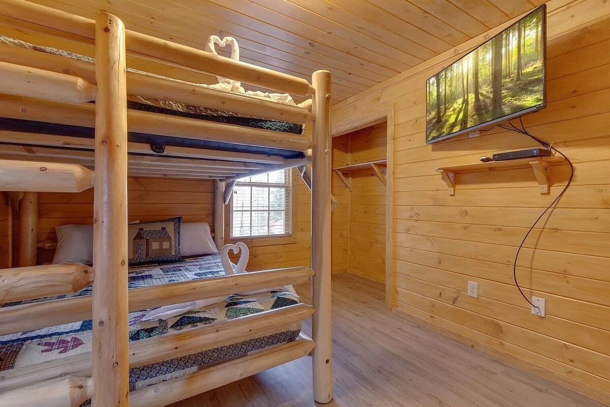 Photo 63 of So many bedrooms! Gatlinburg's best group cabin! Fire pit / hot tub / game room!