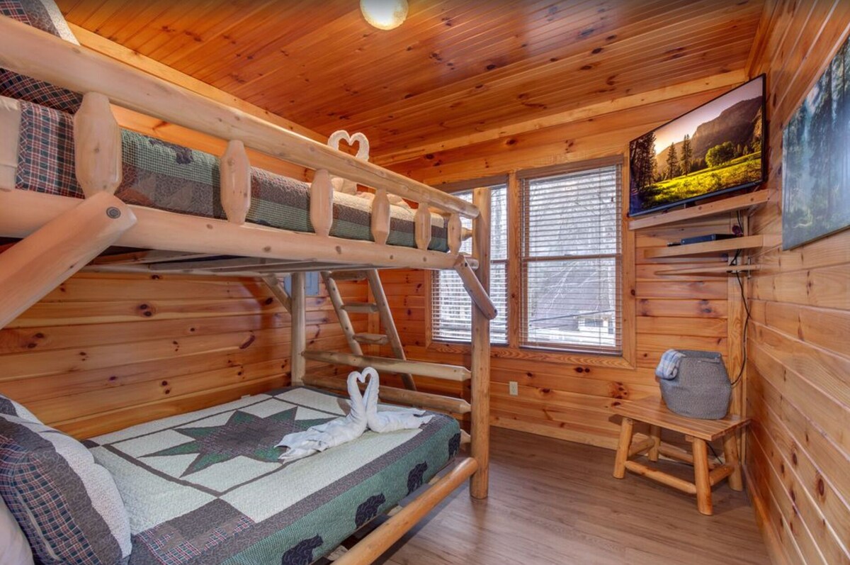 Photo 69 of So many bedrooms! Gatlinburg's best group cabin! Fire pit / hot tub / game room!