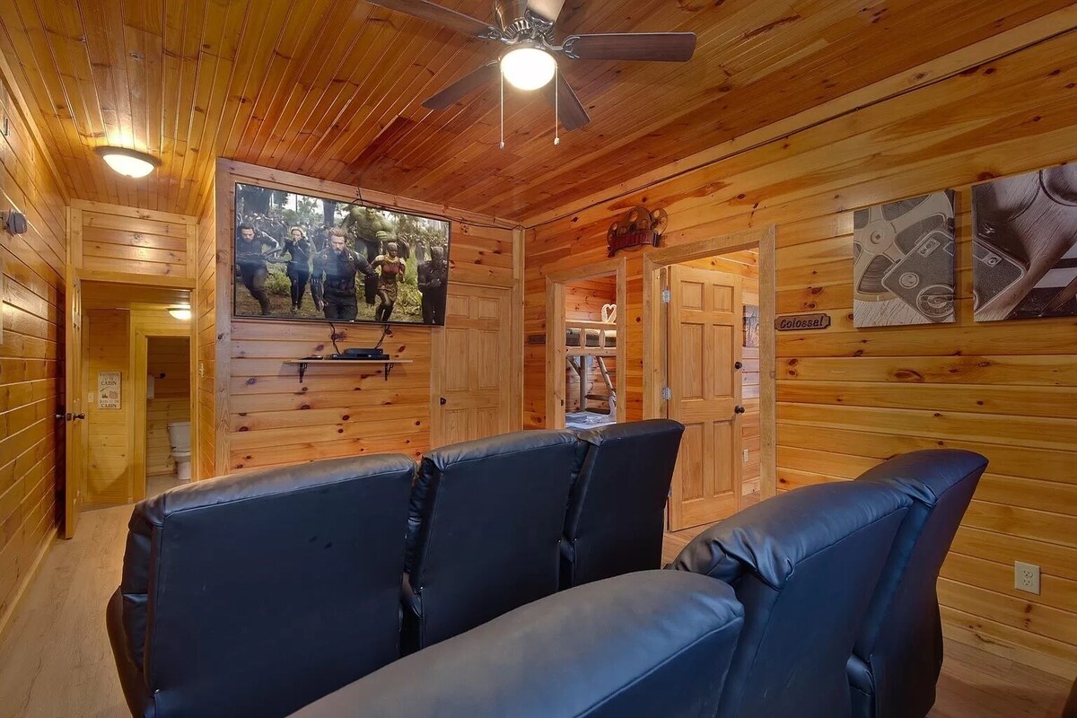Photo 55 of So many bedrooms! Gatlinburg's best group cabin! Fire pit / hot tub / game room!