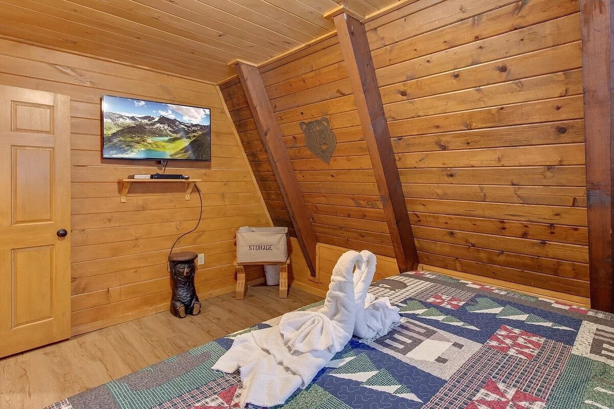 Photo 58 of So many bedrooms! Gatlinburg's best group cabin! Fire pit / hot tub / game room!