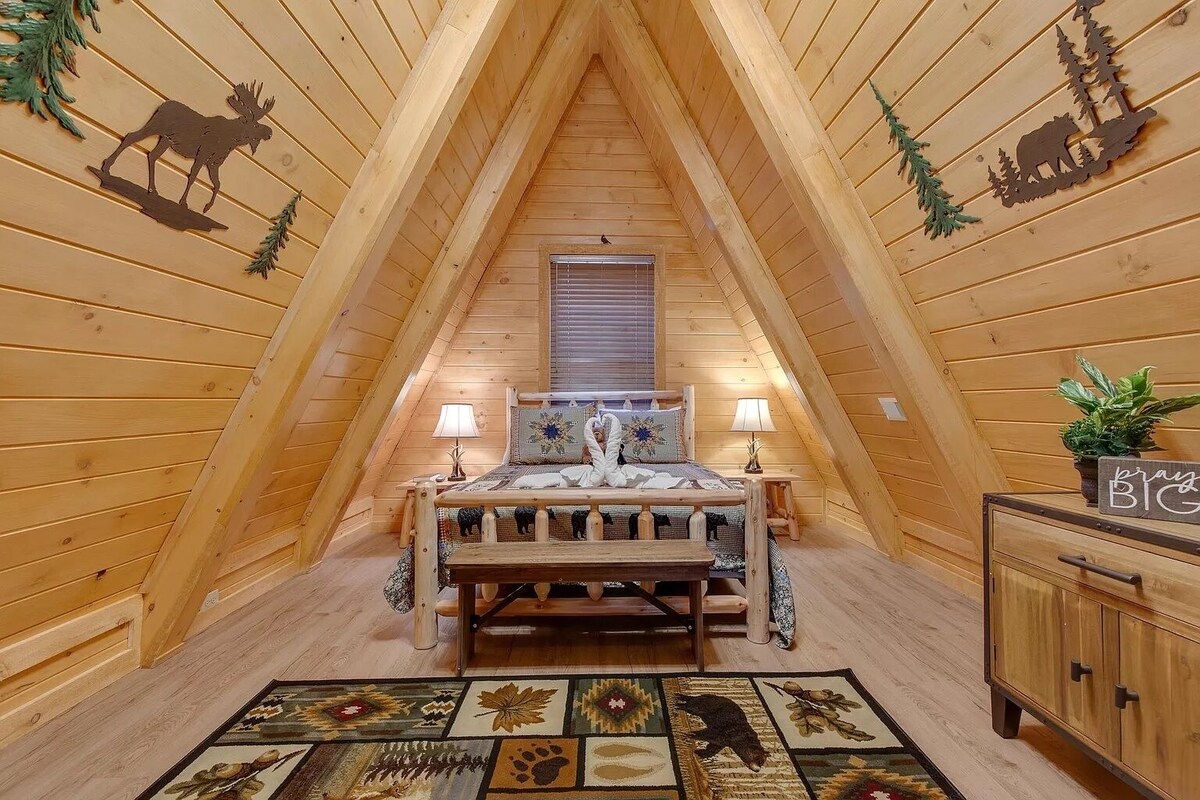 Photo 60 of So many bedrooms! Gatlinburg's best group cabin! Fire pit / hot tub / game room!