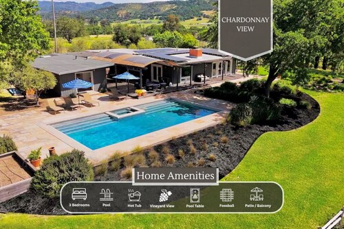 Vineyard Villa: Pool | Spa | Games Room | EV Char.