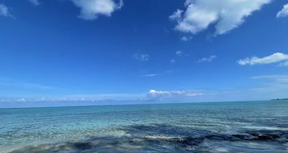 NEW Beachfront Condo, 5 minutes from airport and 2 mins away from Caves Village.