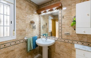 Shower, hair dryer - 1 bedroom beautiful apartment in Sevilla (Sevilla)