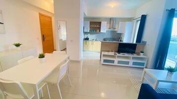 Apartment | Private kitchen | Fridge, cookware/dishes/utensils