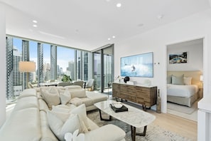 Apartment, 2 Bedrooms | Living area | 40-inch Smart TV with satellite channels - Signature Broadbeach - GCLR (Broadbeach)