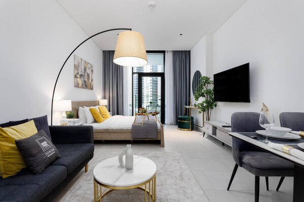 Studio - Premium Studio w Burj Khalifa View (Dubai)