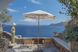 Romantic Apartment, Ensuite, Sea View (Ameli) | Balcony view