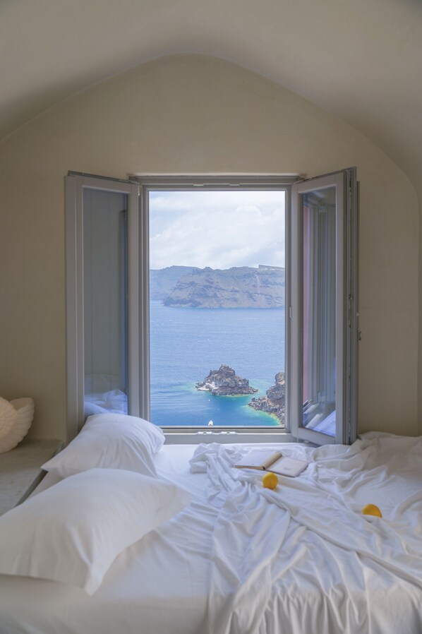 Vue depuis lâhĂ©bergement