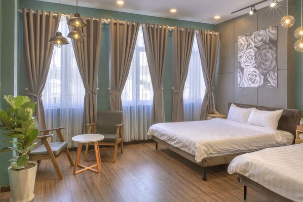 Habitación doble Deluxe | 1 habitación, wifi gratis y ropa de cama