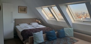 สตูดิโอ | เตารีด/โต๊ะรีดผ้า, Wi-Fi ฟรี, ผ้าปูที่นอน