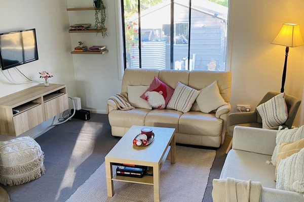 Älytelevisio, takka, kirjoja