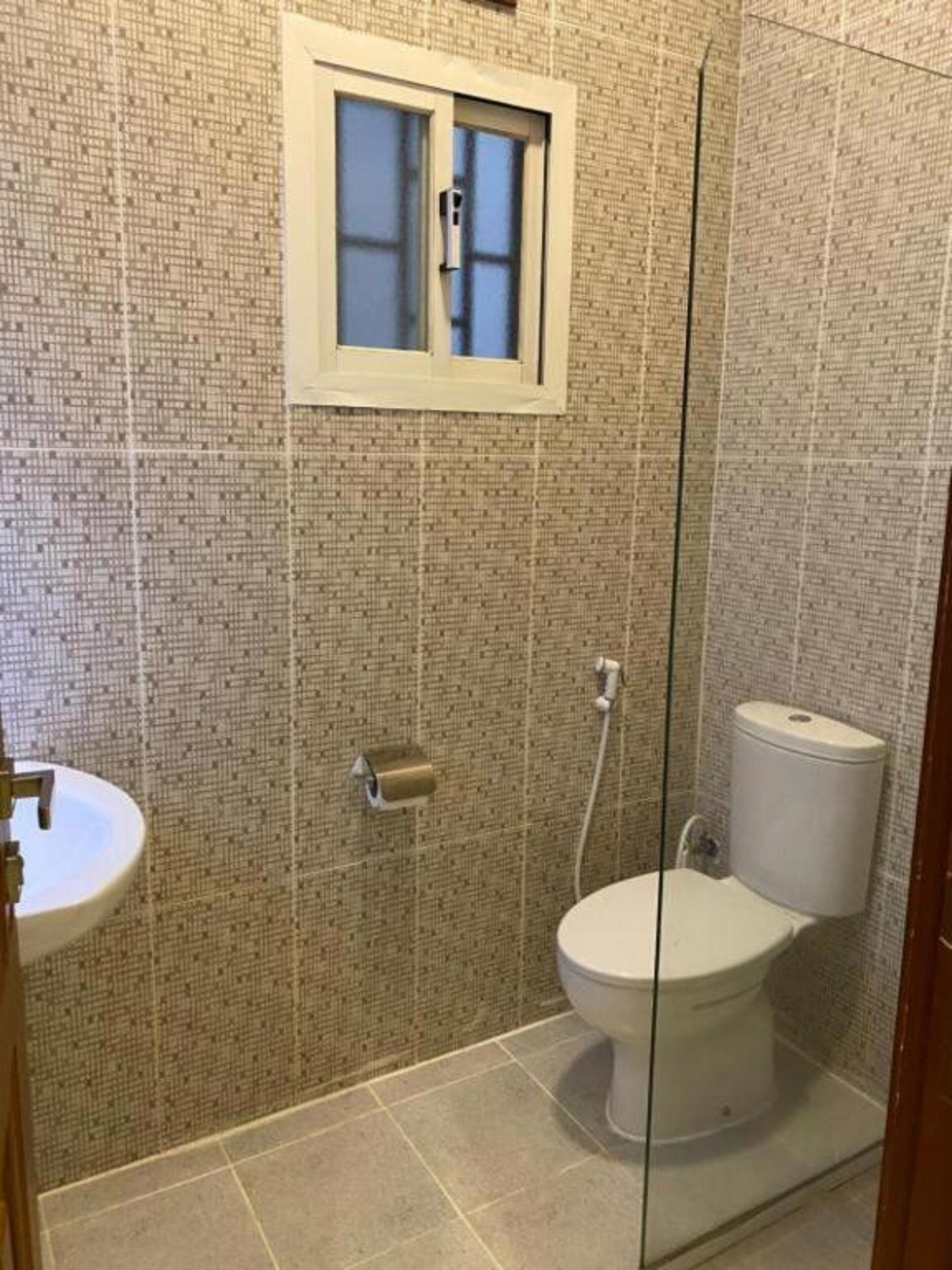 slippers, towels, soap, toilet paper