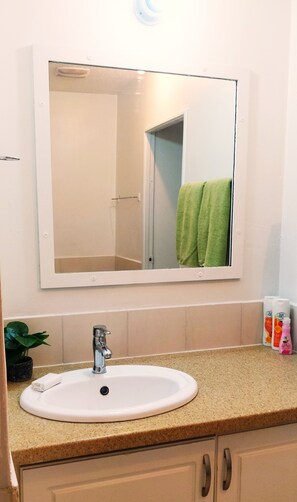 Standard Condo | Bathroom - City Charm & Poolside Peace -Gated (Diego Martin)