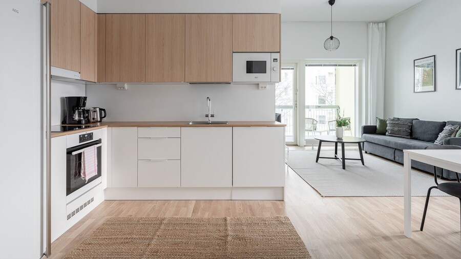 Spacious 2BR at Tammela Stadium - Sauna & Balcony