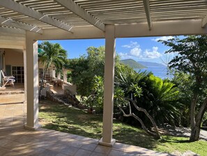 Terrace/patio - Private Island- Secluded Beachfront Luxury with Sweeping Caribbean Views (great camanoe Island)