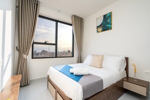 2 Bedroom Apartment with Balony | Literie de qualité supérieure, bureau