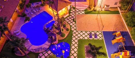 A heated pool