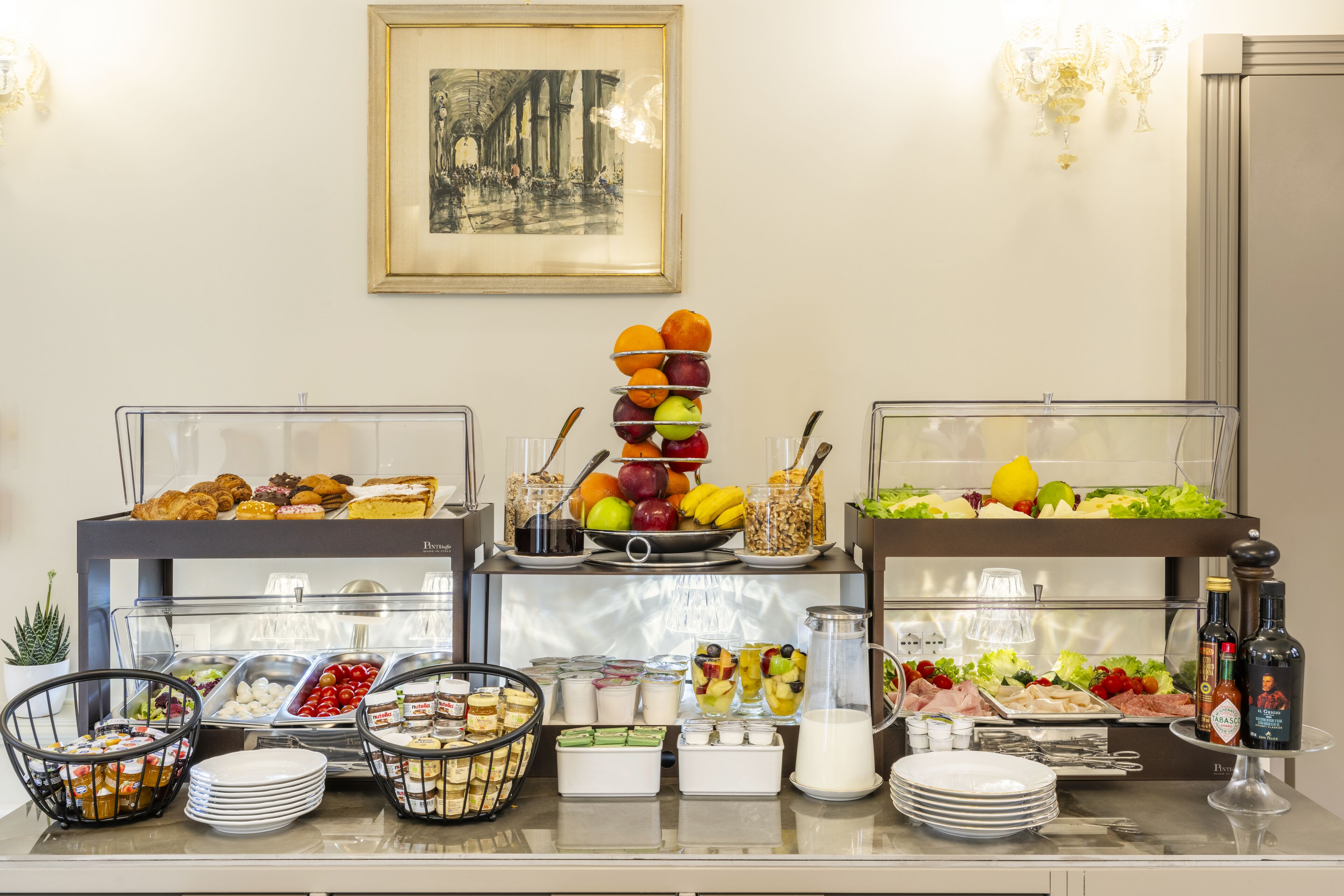 Daily buffet breakfast (EUR 18 per person)