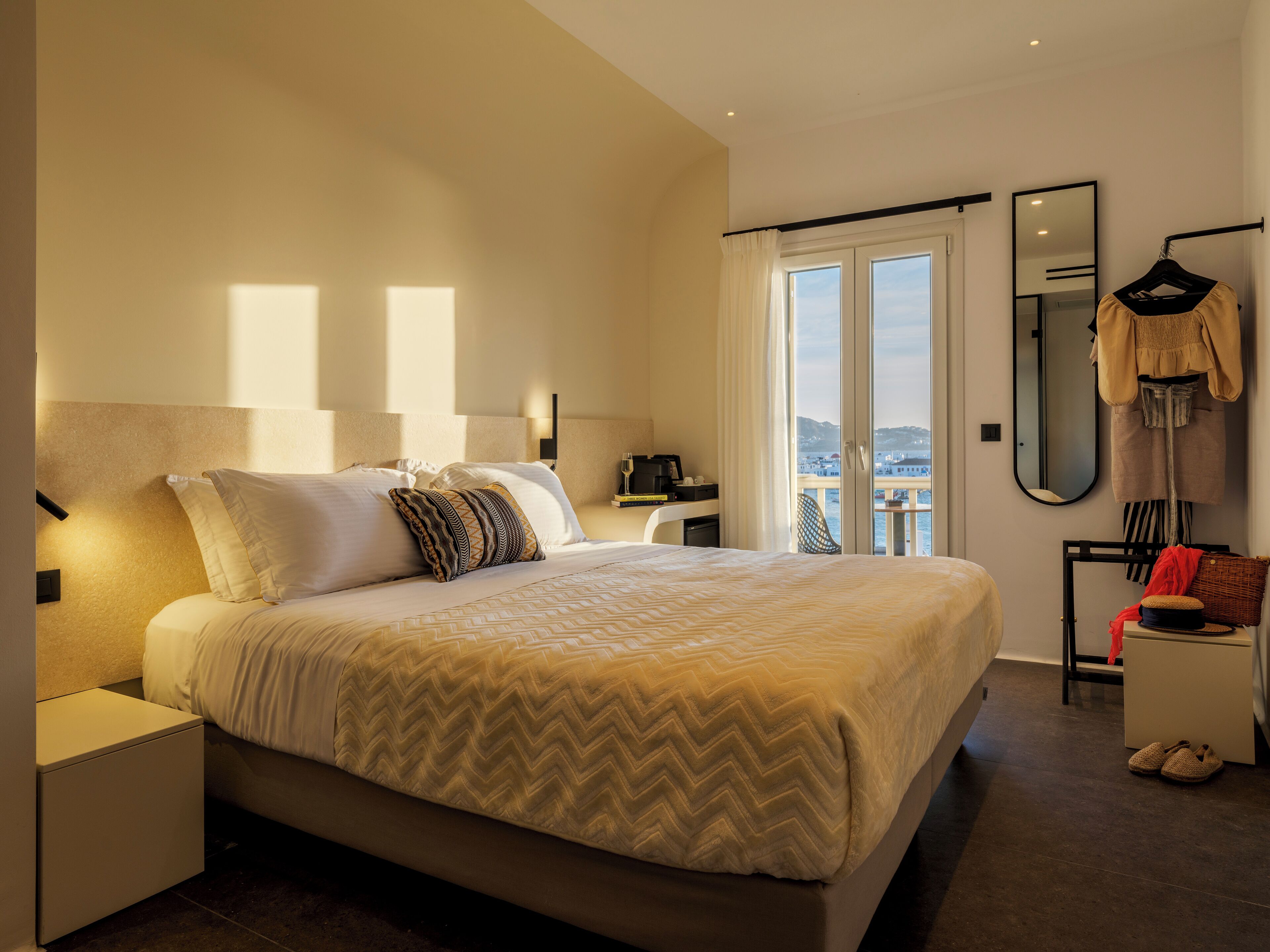 Premium bedding, memory-foam beds, minibar, in-room safe