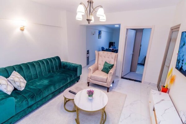 Living area - 2 Bedroom at Sandalwood Gardens (Nairobi)