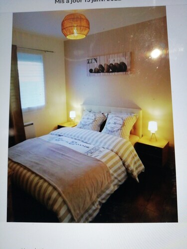 Apartment with garden 50 m from the landing beaches 