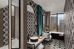 Suite, 1 Bedroom (Urban Ba Son) | Bathroom | Hair dryer, bathrobes, slippers, bidet