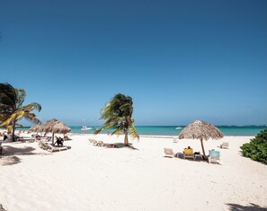 On the beach, beach towels - OCEAN VIEW PENTHOUSE, private beach, pools, PLAYA TURQUESA  (Punta Cana)