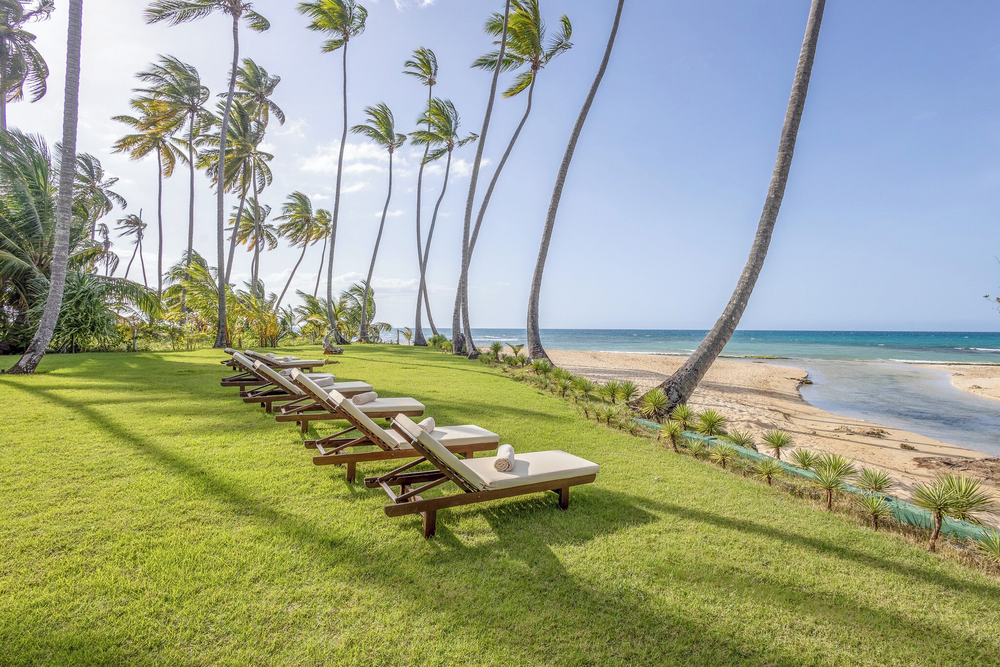 Ubicación a pie de playa, tumbonas y toallas de playa