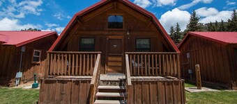 Located on the river, facing the Mountains