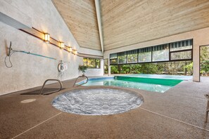 Indoor pool, a heated pool