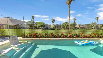 A heated pool