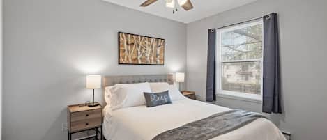 Desk, iron/ironing board, WiFi (free), bed sheets