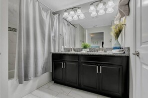 Hair dryer, towels