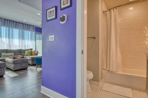 Hair dryer, towels