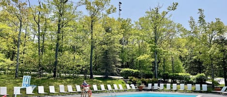 A heated pool