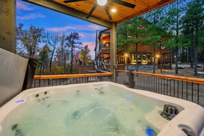 Terrace/patio - Creekside 6BR Retreat w/ UTV Trails & Hot Tub & Pet-Friendly (Broken Bow)