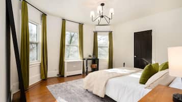 Desk, iron/ironing board, travel cot, free WiFi