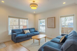 TV, fireplace, video games, table tennis