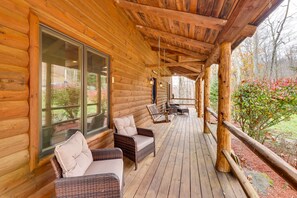 Terrace/patio - Game Room, Deck + Views: Idyllic Slaty Fork Cabin (Slaty Fork)