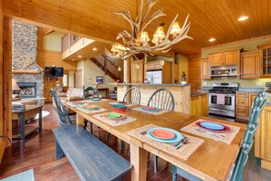 Dining - Game Room, Deck + Views: Idyllic Slaty Fork Cabin (Slaty Fork)