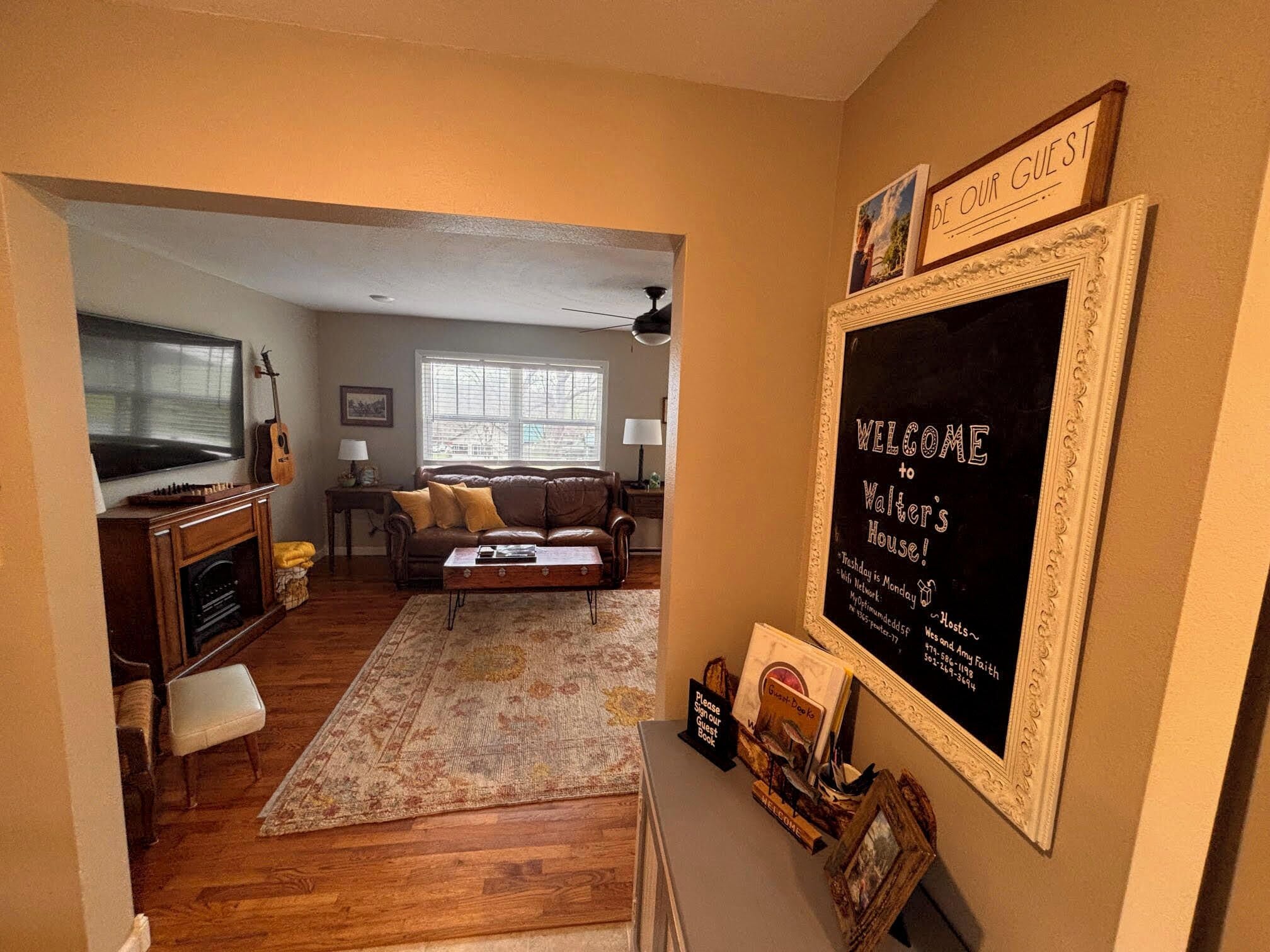 TV connectée, cheminée