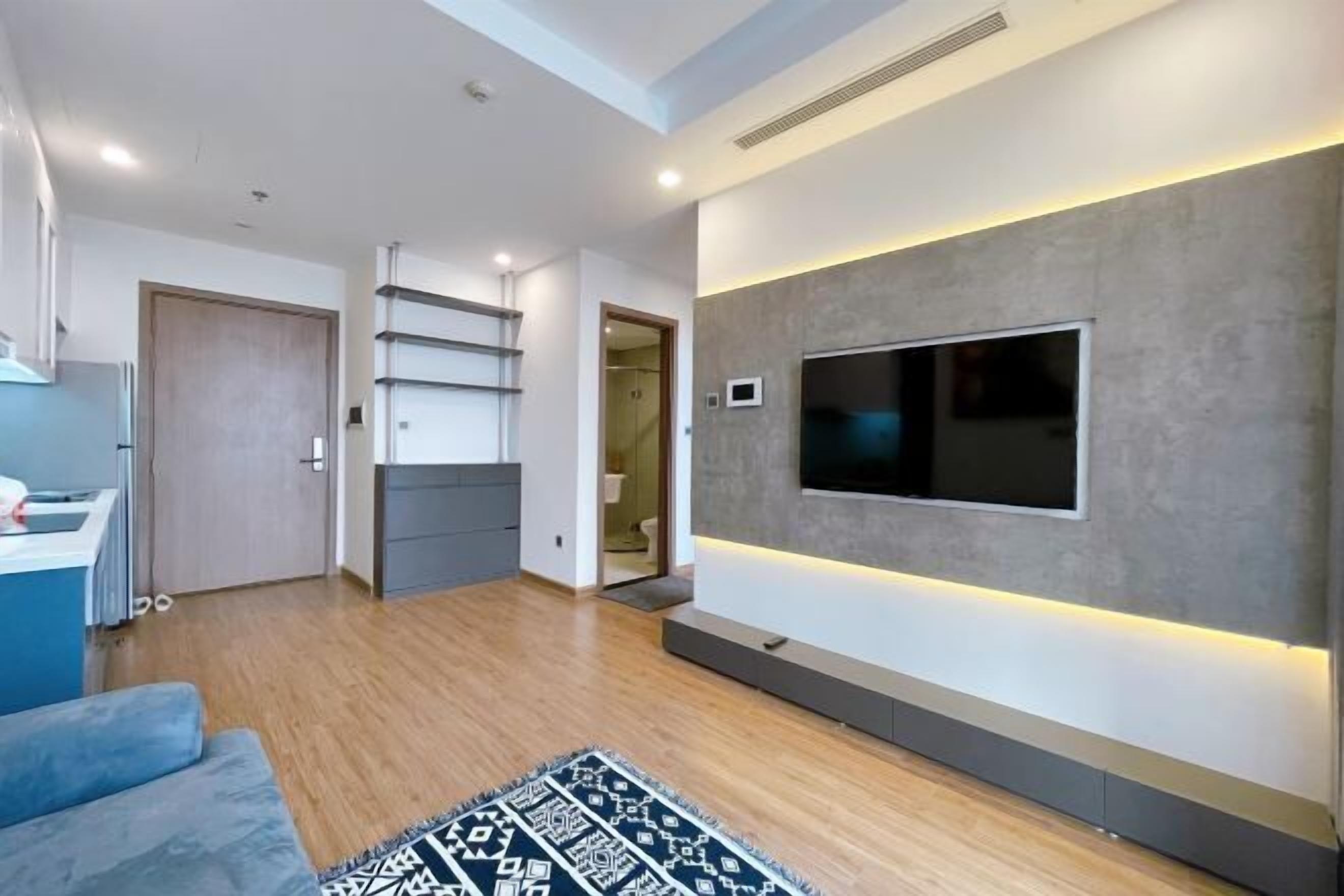 Wohnbereich | 40-Zoll-Flachbildfernseher mit Kabelempfang, Kamin, Netflix