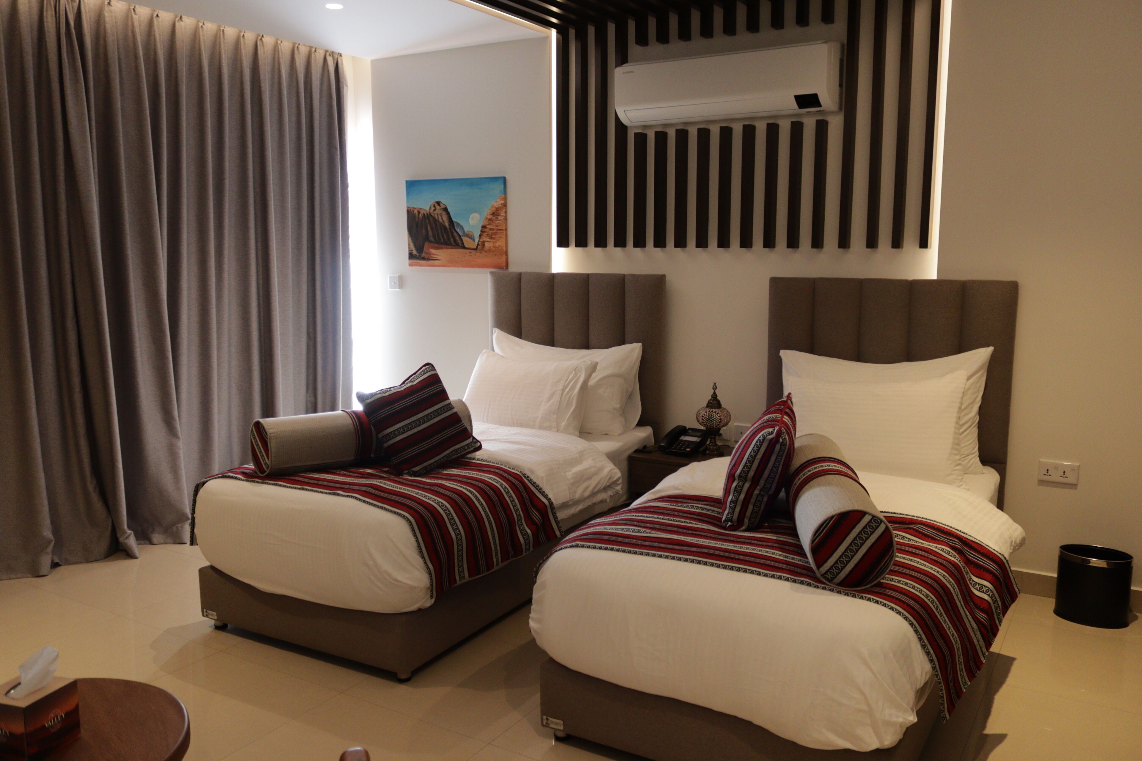 Dune Single Room | Free minibar items, desk, blackout drapes, soundproofing