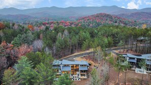 Exterior - Higher Ground ~ Modern Cabin w/ Heated Indoor Pool ~ Hot Tub ~ Fire Pit (Ellijay)