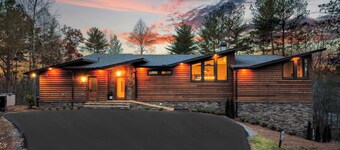 Higher Ground ~ Modern Cabin w/ Heated Indoor Pool ~ Hot Tub ~ Fire Pit