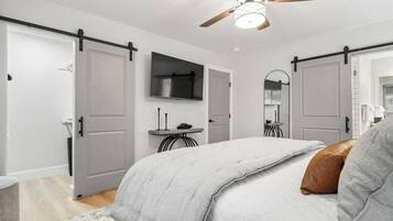 4 dormitorios, tabla de planchar con plancha, wifi y ropa de cama