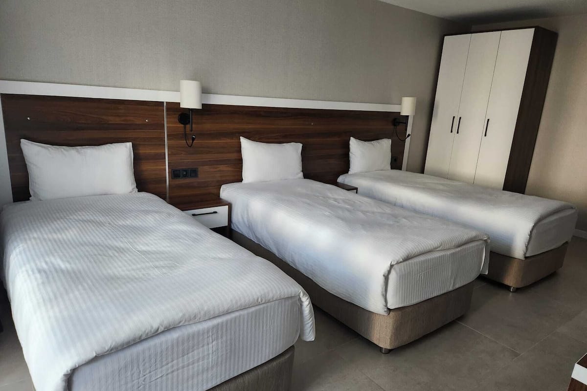 Chambre Quadruple Standard, salle de bains privée, vue ville